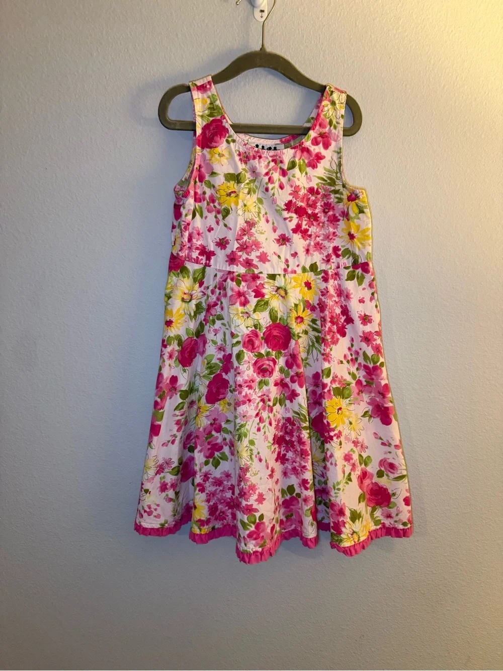 Zoey Girls Floral Sleeveless Dress - Size 7